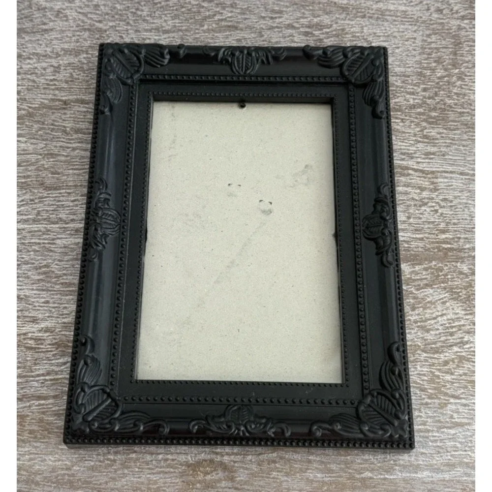 Black Photo Frame Ornate Baroque Victorian Style Boho Shabby Chic 4 x 6 Frame